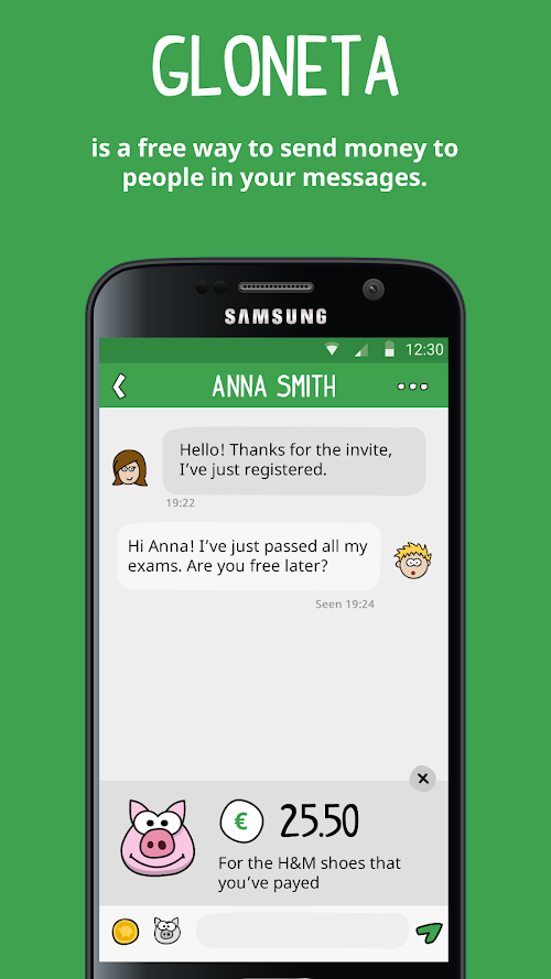 Android application Gloneta screenshort