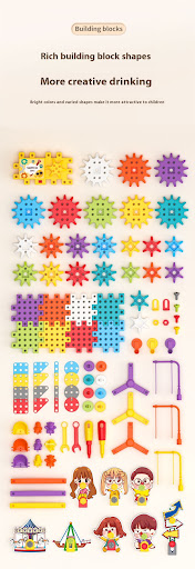 Title 1, Puzzle Variety Electric Building Blocks Large P...