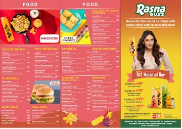 Rasna Buzz menu 