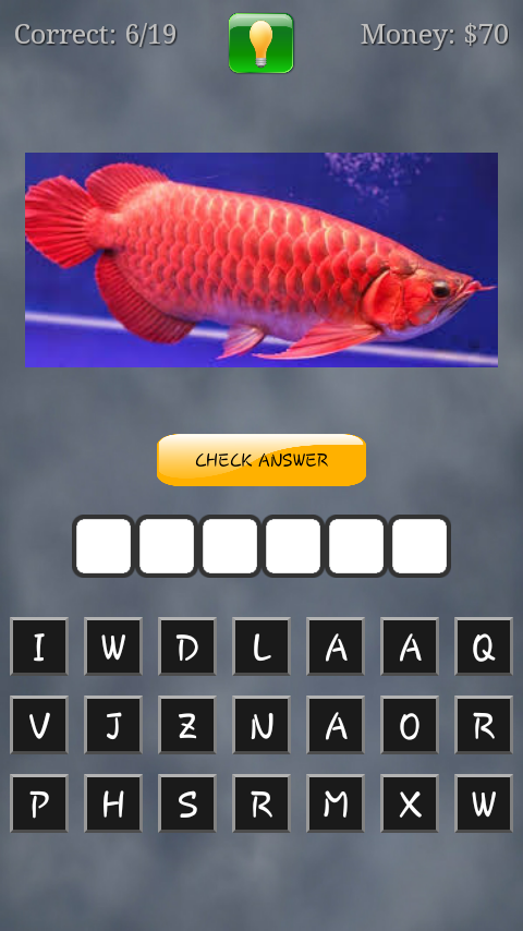 Android application Tebak Gambar Ikan screenshort