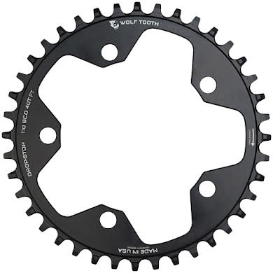 Wolf Tooth 110 BCD Cyclocross and Road Chainring - 110 BCD, 5-Bolt, Drop-Stop, 10/11/12-Speed Eagle and Flattop alternate image 1