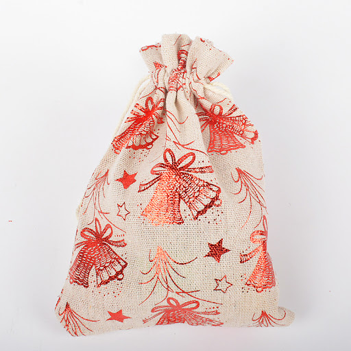 Title 11, Snowflake Elk Candy Cotton Linen Packaging Bag....