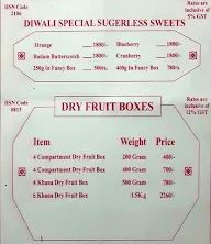 Eastern Sweets menu 3