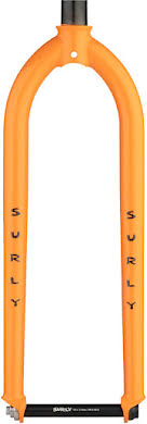 Surly Lowside Fork - 26"/27.5" 110x15 mm Thru-Axle 1-1/8" Straight Steel Disc Dream Tangerine alternate image 0