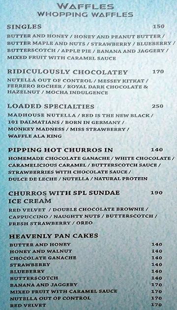 Chicago Chimney menu 