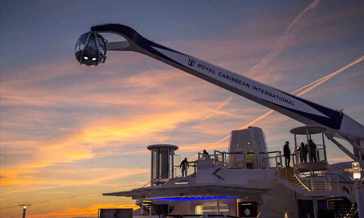 Board the North Star (pictured here on Quantum of the Seas) for a bird's-eye view of the ship and surroundings.