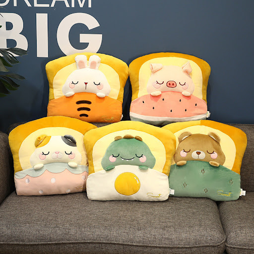 Title 12, Toast Bread Pillow Cushion Sofa. A soft and com...