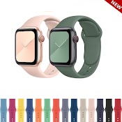 Dây Đeo Iwatch Silicon Thể Thao Cho Apple Watch 38Mm 40Mm 42Mm 44Mm 41Mm 45Mm