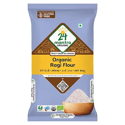 24 Mantra Organic Ragi Flour 500 Gm