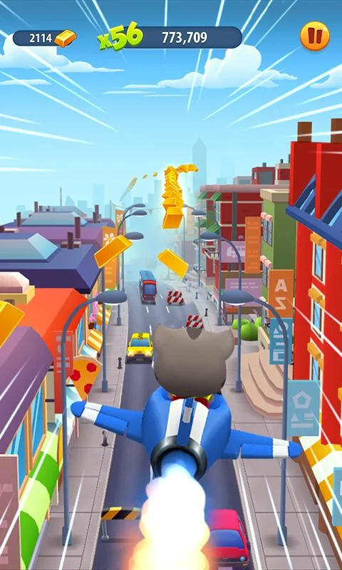   Talking Tom: Corrida do Ouro: captura de tela 