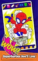 Superhero Coloring Book Games Screenshot