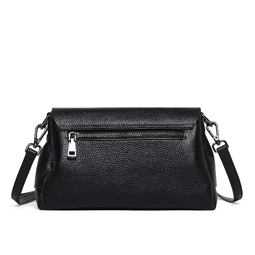 Title 4, Bolsa mensageiro feminina de couro macio para o...