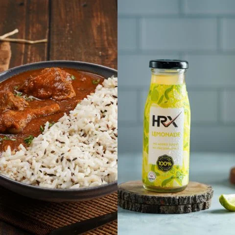 Dhaba Style Chicken Chawal +Lemonade (200ml)