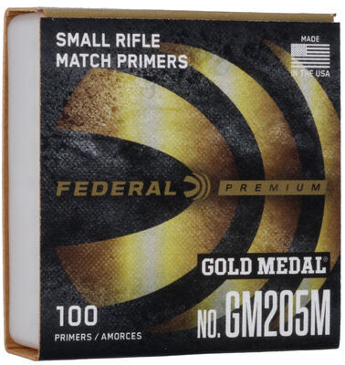 Federal Primers 205 Small Rifle Gold Medal Match
