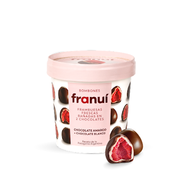 Frambuesas Cubiertas Con Doble Baño De Chocolate Negro Franui x 18 und  