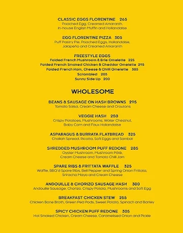 Toast & Tonic menu 