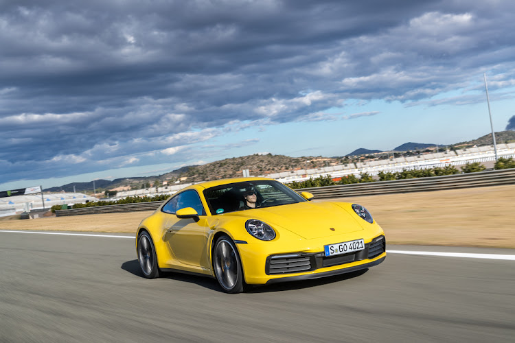 A 992 Carrera S in Racing Yellow paint