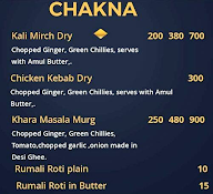 Kali Mirch menu 1