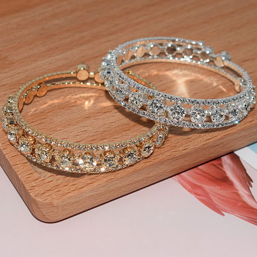 Title 8, Womens Rhinestone Full Diamond Winding Open Th...
