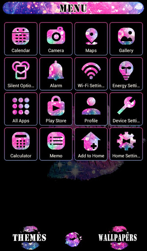 Screenshot Galaxy Lips Theme