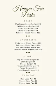 Hunger For Pasta menu 1