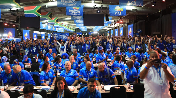 The DA held its federal congress in Midrand, Johannesburg, at the weekend. Picture: Thapelo Morebudi