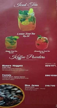 Kalmane Koffees menu 2