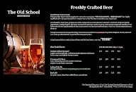 The Old School Brew House menu 1