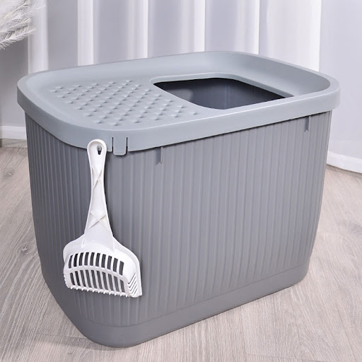 Title 1, Fully Enclosed Top-Entry Oversized Pet Litter B...