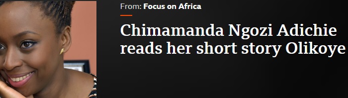 Chimamanda Ngozi Adichie reads her short story 'Olikoye'