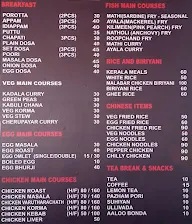 Malabar Hut Restaurant menu 1