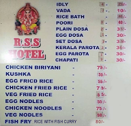 RSS Veg & Non Veg Hotel menu 1