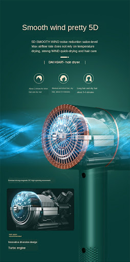 Title 6, Anion Folding Hair Dryer with three heat settin...