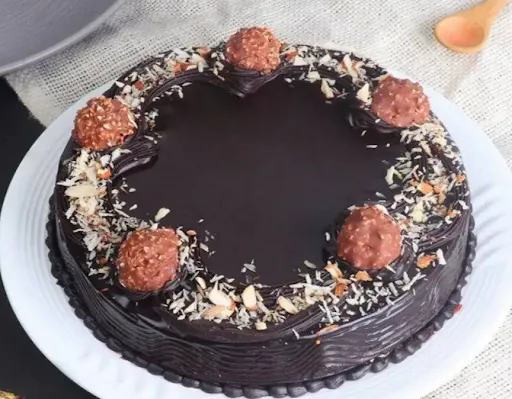 Eggless Ferrero Rocher Cake