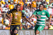 Thato Lingwati of Bloemfontein Celtic and Keletso Sifama of Kaizer Chiefs during the 2019 Macufe Cup match between Bloemfontein Celtic and Kaizer Chiefs at Toyota Free State Stadium in Bloemfontein on 13 October 2019.