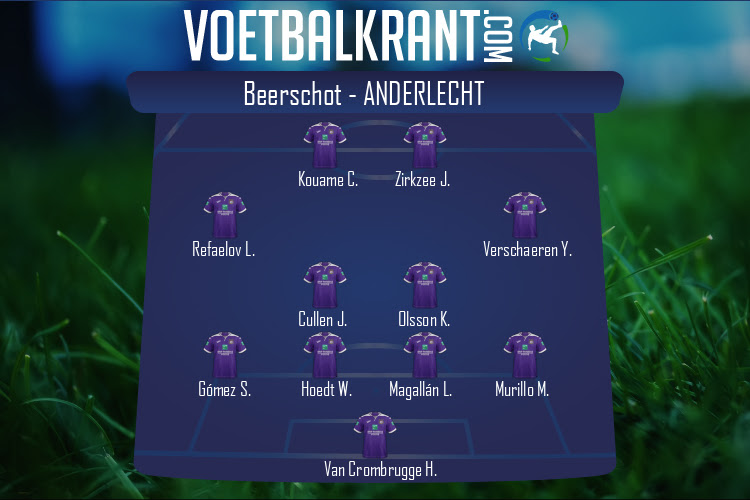 Opstelling Anderlecht | Beerschot - Anderlecht (27/12/2021)