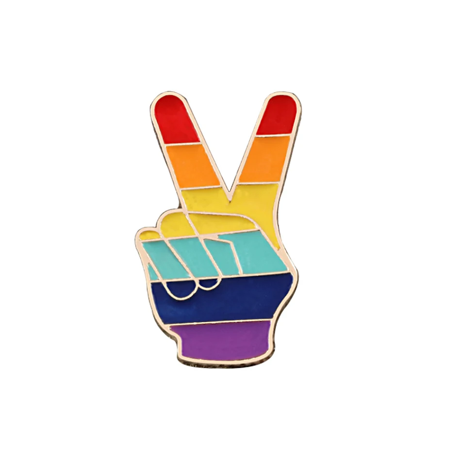 Nouveau Broche Créatif Européen et Américain Arc-en-Ciel Six Couleurs Élégant Accessoire Polyvalent pour Rehausser Votre Style Bijou Unique