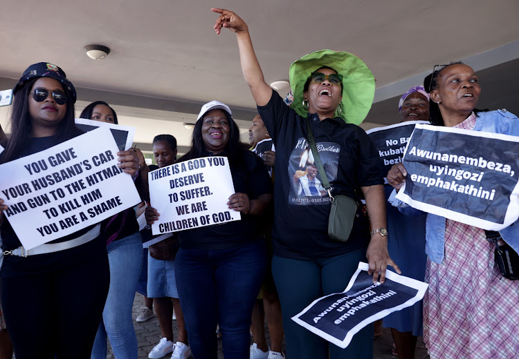 Family of slain metro cop Thomas Ntombela called for bail not to be granted to his wife, Nongcebo Faith Ntombela, who appeared in court in connection with his death