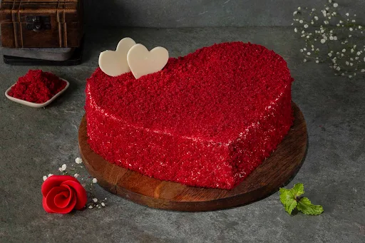 Red Velvet Heart Cake