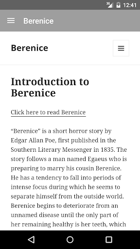 Berenice by Edgar Allan Poe