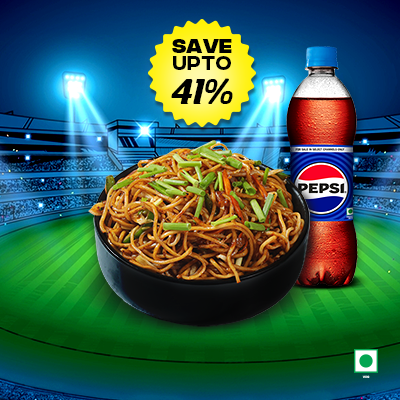 Veg Chowmein + 1 Pepsi 400ml