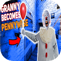 Icon Scary Clown Granny Pennywise