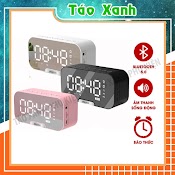 Loa Bluetooth Đồng Hồ G5 Không Dây Nghe Nhạc Làm Đèn Ngủ Màn Hình Soi Gương