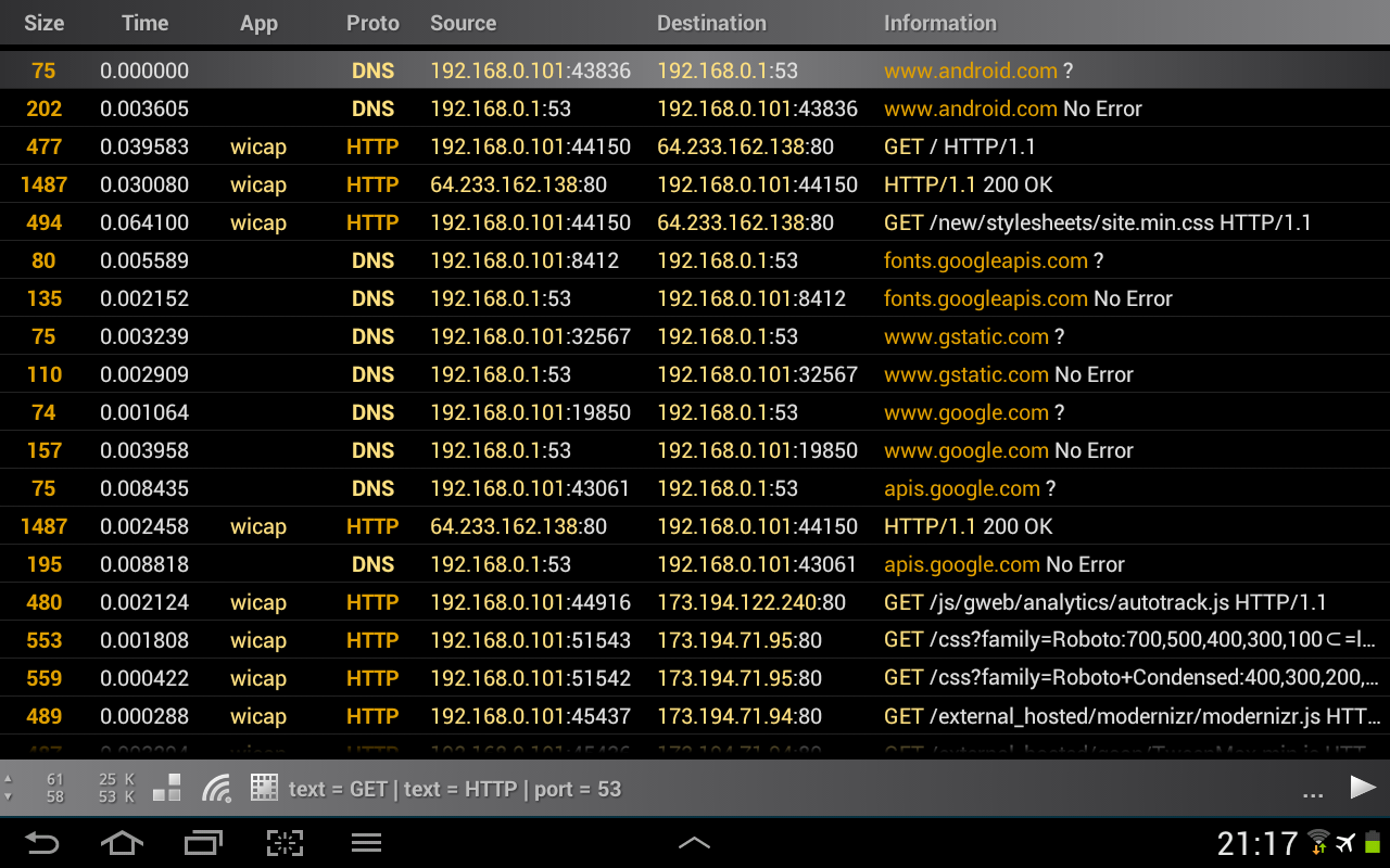 Wireshark Apk