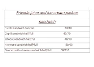 Friends Juice & Ice Cream Parlour menu 3