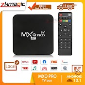 Android Tv Box Mxq Pro 4K Bản 8G+128Gb Tiếng Việt Wifi 5G, Android 11.1 Đã Cài Sãn Kênh Youtube, Chorme...vv