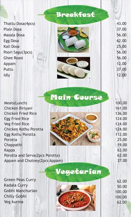 abortus voedsel Machtigen Menu of Maria Circle, Bhoganhalli, Bangalore | February 2023