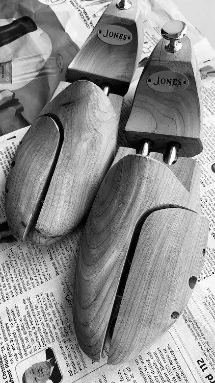 Wooden shoe trees.