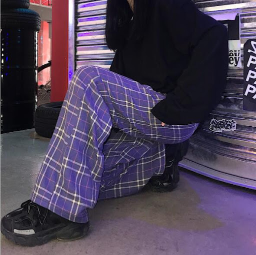 Title 2, Purple check pants