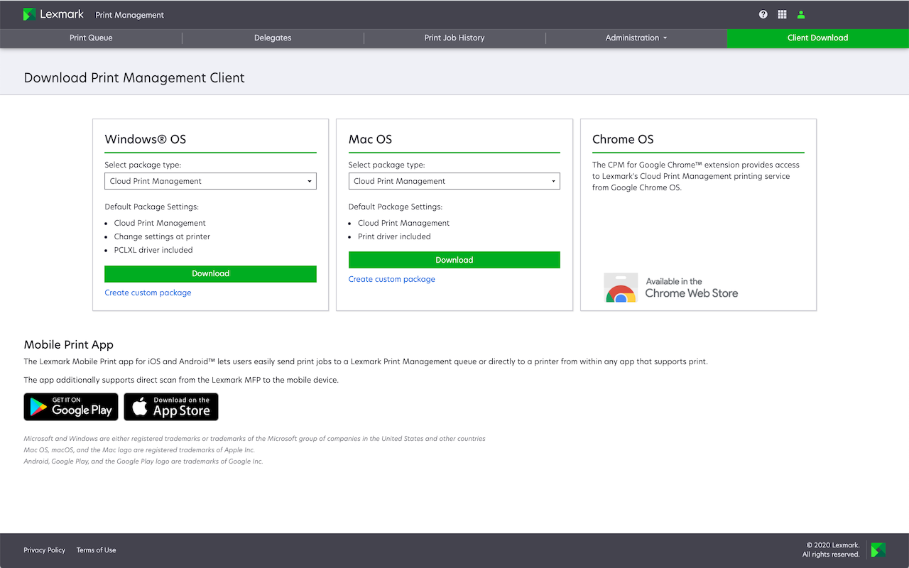 Lexmark Cloud Print Management for Chrome Preview image 1